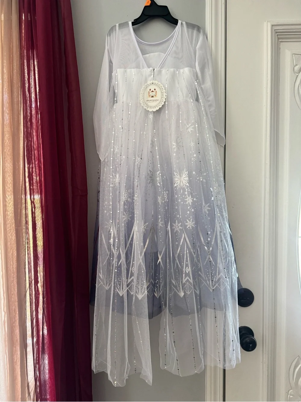 Disney Elsa  Sparkle Princess Costume Dress for Kids